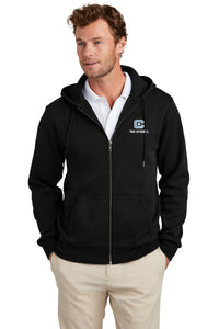 Load image into Gallery viewer, The Citadel, C Star, Brooks Brothers® Double-Knit Full-Zip Hoodie- Black
