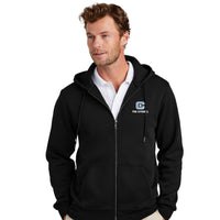 Load image into Gallery viewer, The Citadel, C Star, Brooks Brothers® Double-Knit Full-Zip Hoodie- Black
