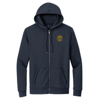 Load image into Gallery viewer, The Citadel, Customizable (Your Year) Embroidered Ring Bezel Design, Brooks Brothers® Double-Knit Full-Zip Hoodie - Navy
