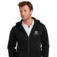 Load image into Gallery viewer, The Citadel, Club Sports - Triathlon, Brooks Brothers® Double-Knit Full-Zip Hoodie - Black
