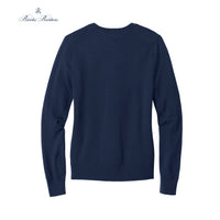 Load image into Gallery viewer, The Citadel, Barracks, Brooks Brothers ® Women’s Washable Merino V-Neck Sweater- Navy
