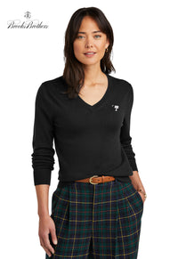 Load image into Gallery viewer, The Citadel, Big Red, Brooks Brothers ® Women’s Washable Merino V-Neck Sweater
