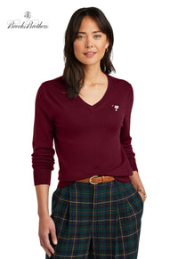 Load image into Gallery viewer, The Citadel, Big Red, Brooks Brothers ® Women’s Washable Merino V-Neck Sweater
