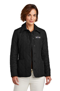 Load image into Gallery viewer, The Citadel, Spike-Mom, Brooks Brothers® Women’s Quilted Jacket - black
