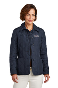 Load image into Gallery viewer, The Citadel, Spike-Mom, Brooks Brothers® Women’s Quilted Jacket - Navy
