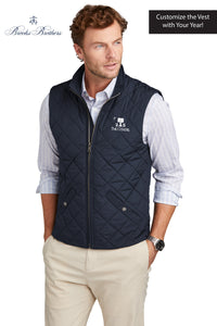 Load image into Gallery viewer, The Citadel, Alumni Big Red, Palmtree, Brooks Brothers® Quilted Vest - Navy

