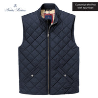 Load image into Gallery viewer, The Citadel, Alumni Big Red, Palmtree, Brooks Brothers® Quilted Vest - Navy
