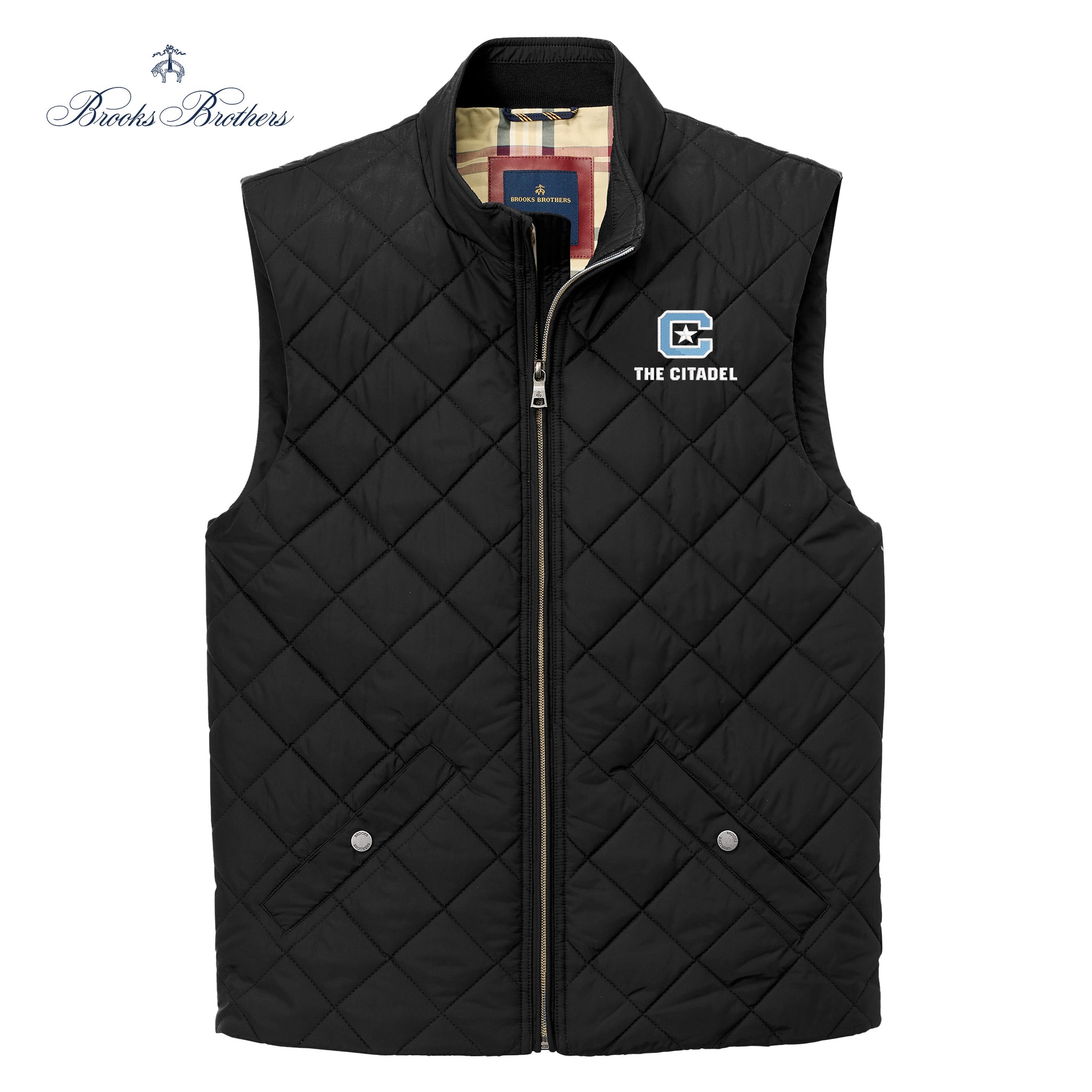 The Citadel, C Star, Brooks Brothers® Quilted Vest | Big Red