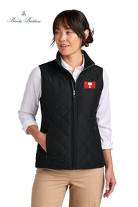 Load image into Gallery viewer, The Citadel, Big Red Flag, Brooks Brothers® Women’s Quilted Vest - Black
