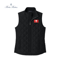 Load image into Gallery viewer, The Citadel, Big Red Flag, Brooks Brothers® Women’s Quilted Vest - Black
