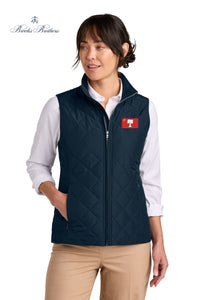 Load image into Gallery viewer, The Citadel, Big Red Flag, Brooks Brothers® Women’s Quilted Vest - Navy
