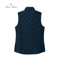 Load image into Gallery viewer, The Citadel, C Star, Brooks Brothers® Women’s Quilted Vest - Navy- back
