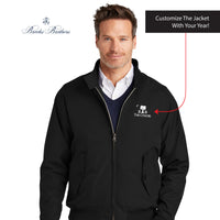 Load image into Gallery viewer, The Citadel, Alumni Big Red, Palmtree, Brooks Brothers® Bomber Jacket - Black
