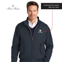 Load image into Gallery viewer, The Citadel, Alumni Big Red, Palmtree, Brooks Brothers® Bomber Jacket - Navy

