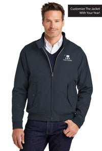 Load image into Gallery viewer, The Citadel, Alumni Big Red, Palmtree, Brooks Brothers® Bomber Jacket - Navy
