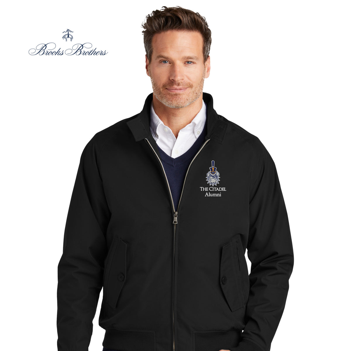 The Citadel, Spike Alumni, Brooks Brothers® Bomber Jacket- Black