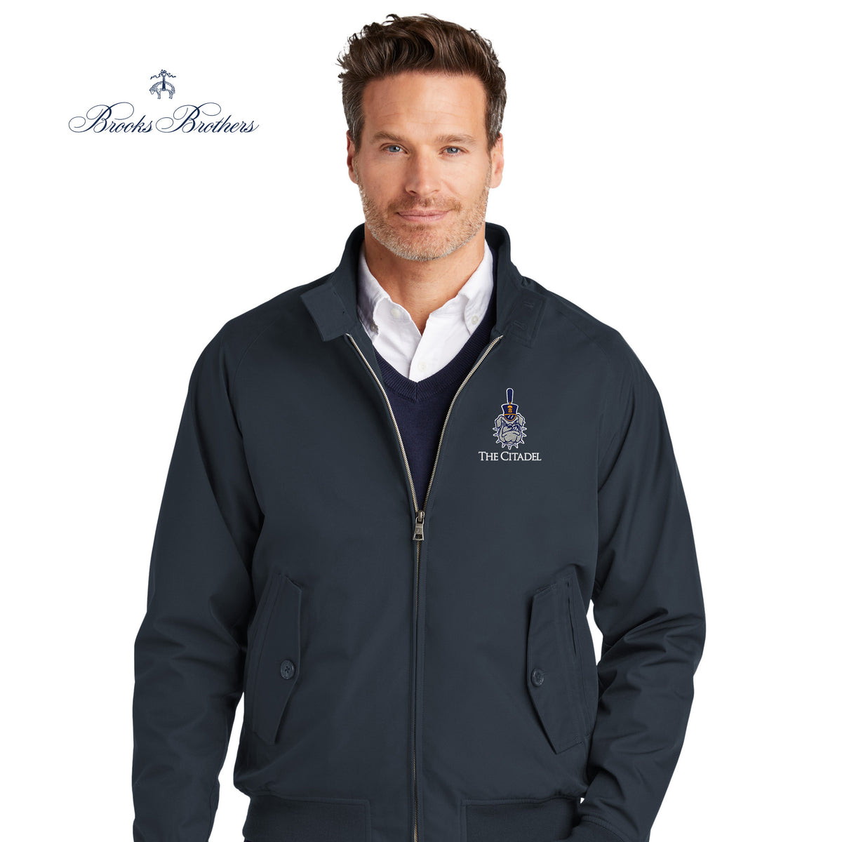 The Citadel, Spike, Brooks Brothers® Bomber Jacket- Navy