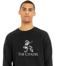 Load image into Gallery viewer, The Citadel Marching Bulldog Unisex Sponge Fleece Drop Shoulder Sweatshirt
