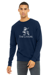 Load image into Gallery viewer, The Citadel Marching Bulldog Unisex Sponge Fleece Drop Shoulder Sweatshirt
