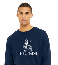 Load image into Gallery viewer, The Citadel Marching Bulldog Unisex Sponge Fleece Drop Shoulder Sweatshirt
