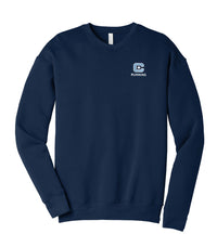 Load image into Gallery viewer, The Citadel, C Star, Club Sport - Running, Embroidered BELLA+CANVAS ® Unisex Sponge Fleece Drop Shoulder Sweatshirt- NAvy
