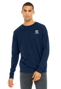 Load image into Gallery viewer, The Citadel, C Star, Club Sport - Running, Embroidered BELLA+CANVAS ® Unisex Sponge Fleece Drop Shoulder Sweatshirt- NAvy
