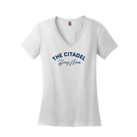 Load image into Gallery viewer, The Citadel, Bonus Mom Women’s V-Neck T-Shirt - White
