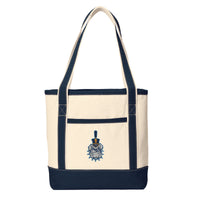 Load image into Gallery viewer, The Citadel, Spike Logo, Medium Cotton Canvas Boat Tote
