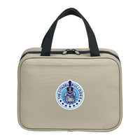 Load image into Gallery viewer, The Citadel, Spike and Stars, Port Authority® Matte Oxford Hanging Travel Case - Sahara

