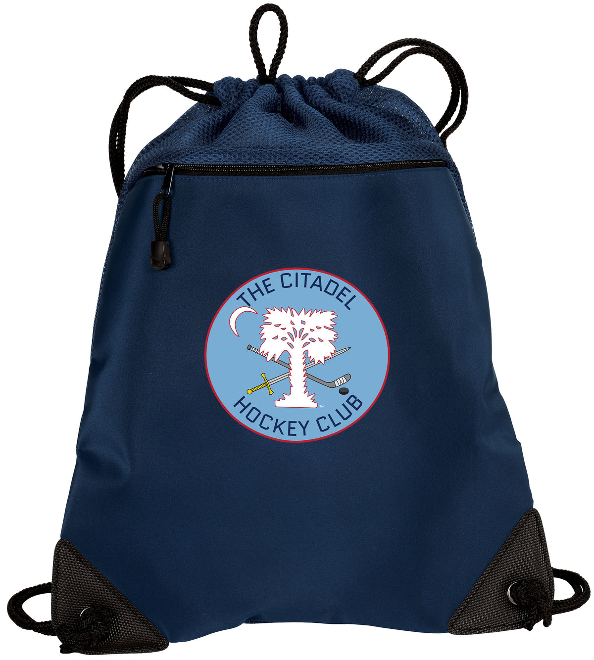 The Citadel, Club Sports - Hockey, Port Authority® Cinch Pack with Mesh Trim - Navy