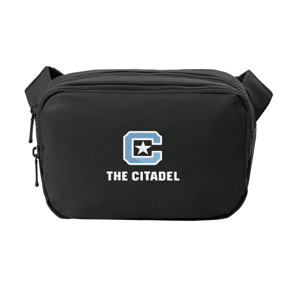 The Citadel, C Star, Port Authority® Matte Dual-Compartment Crossbody - Black