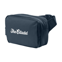 Load image into Gallery viewer, The Citadel Script, Port Authority® Matte Dual-Compartment Crossbody - Navy
