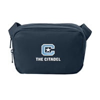 Load image into Gallery viewer, The Citadel, C Star, Port Authority® Matte Dual-Compartment Crossbody - Navy

