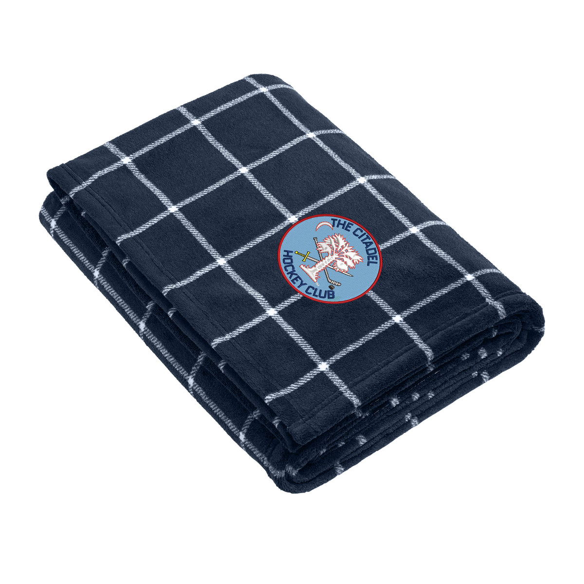 The Citadel, Club Sports - Hockey, Port Authority ®Ultra Plush Blanket - Navy