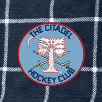 Load image into Gallery viewer, The Citadel, Club Sports - Hockey, Port Authority ®Ultra Plush Blanket - Navy
