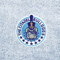 Load image into Gallery viewer, The Citadel, Spike and Stars, Port Authority ® Cozy Blanket- Navy Heather
