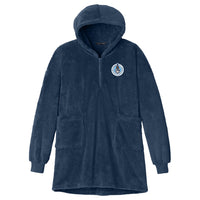 Load image into Gallery viewer, The Citadel, Bulldogs and Stars, Port Authority® Plush Poncho - Navy
