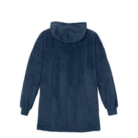 Load image into Gallery viewer, The Citadel, Bulldogs and Stars, Port Authority® Plush Poncho - Navy
