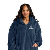 Load image into Gallery viewer, The Citadel, Spike, Port Authority® Plush Poncho - Navy
