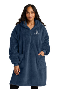 Load image into Gallery viewer, The Citadel, Spike, Port Authority® Plush Poncho - Navy

