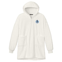 Load image into Gallery viewer, The Citadel, Bulldogs and Stars, Port Authority® Plush Poncho - White

