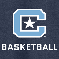 Load image into Gallery viewer, 18500 The Citadel Block C Star logo, Sports - Basketball,  Heavy Blend™ Hooded Unisex Sweatshirt Navy

