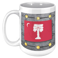 Load image into Gallery viewer, The Citadel, Big Red with Full Dress background 15oz Mug
