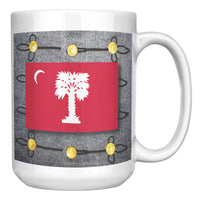 Load image into Gallery viewer, The Citadel, Big Red with Full Dress background 15oz Mug
