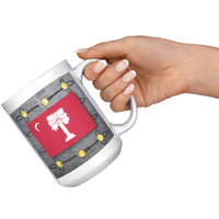 Load image into Gallery viewer, The Citadel, Big Red with Full Dress background 15oz Mug
