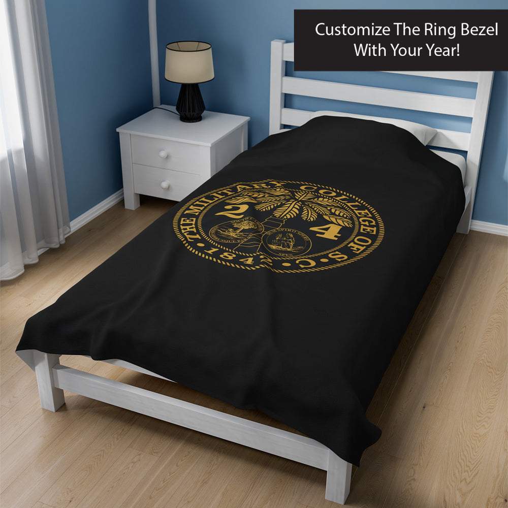 The Citadel, Ring Bezel (Your Year), Velveteen Plush Blanket