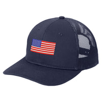 Load image into Gallery viewer, U.S. Flag, Richardson - Snapback Trucker Cap - Navy
