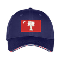 Load image into Gallery viewer, The Citadel, Citadel Club, Summerville, Port Authority® Americana Flag Sandwich Cap - navy
