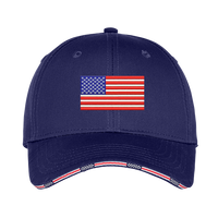 Load image into Gallery viewer, The Citadel, Citadel Club, Summerville, Port Authority® Americana Flag Sandwich Cap - Navy
