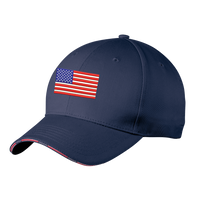 Load image into Gallery viewer, The Citadel, Citadel Club, Summerville, Port Authority® Americana Flag Sandwich Cap - Navy
